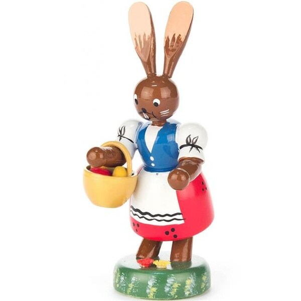 Alexander Taron Alexander Taron 224-356 Dregeno Easter Figure - Bunny Lady with Egg Basket - 224-356