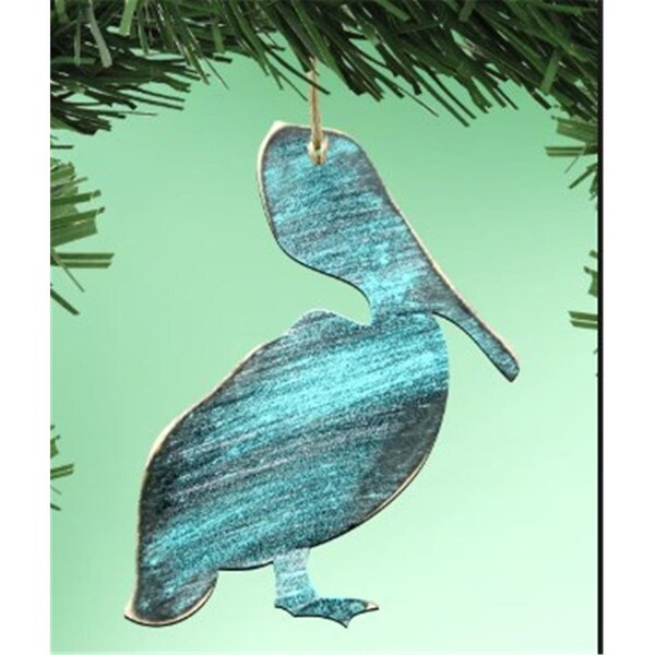Designocracy Pelican Wooden Ornament - 99411O