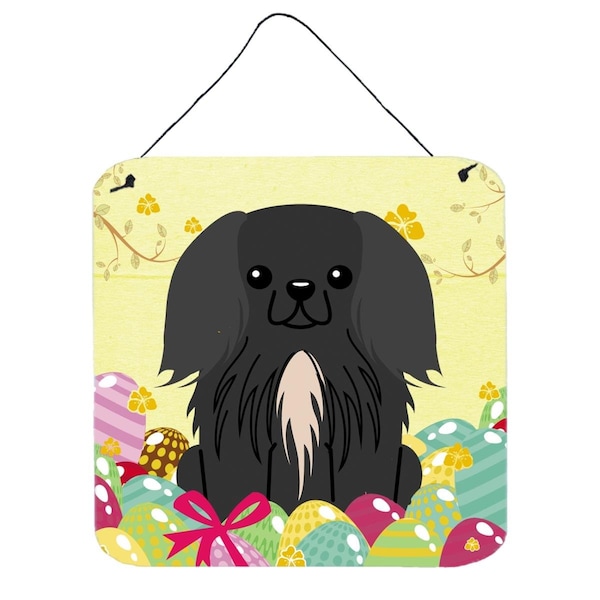 Carolines Treasures Easter Eggs Pekingnese Black Wall or Door Hanging Prints - BB6107DS66