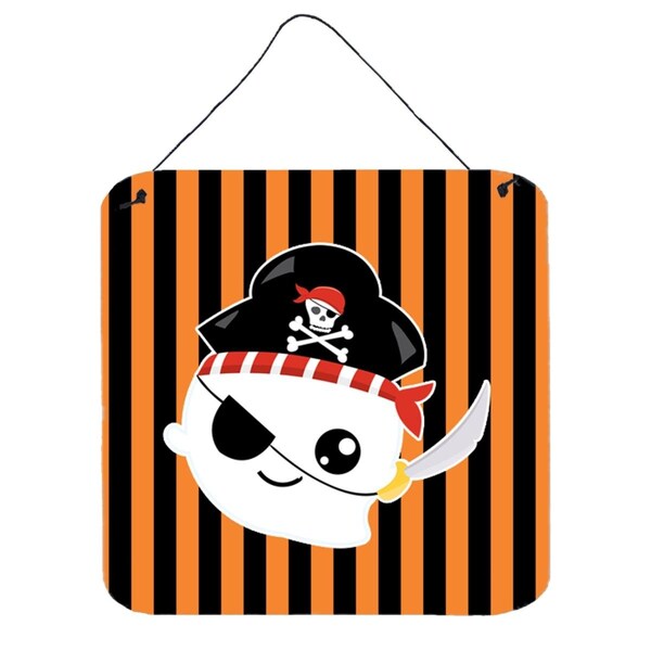 Carolines Treasures Halloween Ghost Pirate Wall or Door Hanging Prints - BB6957DS66