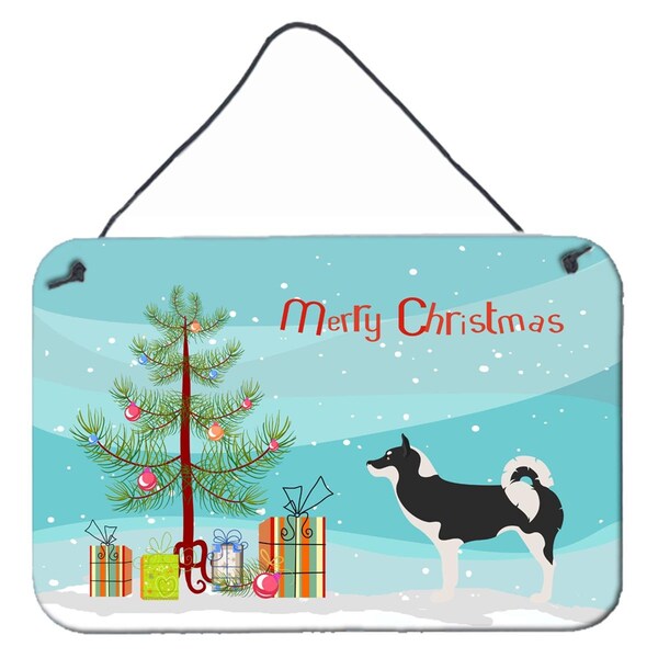 Carolines Treasures Greenland Dog Christmas Wall or Door Hanging Prints - BB8500DS812