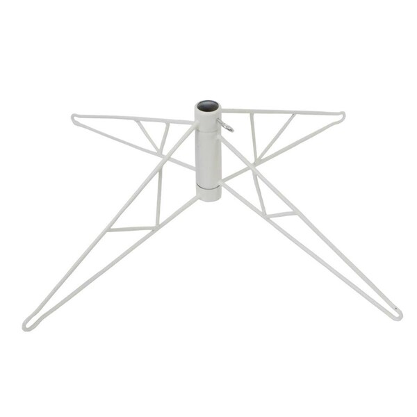 Vickerman 8.5-9.5 ft. White 1.25 in. Pole Tree Stand - 28 in. - A800003W