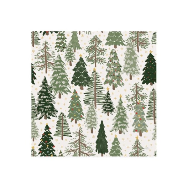 Trademark Fine Art Laura Marshall 'Christmas Village Pattern XII' Canvas Art, 24x24 - WAP11984-C2424GG