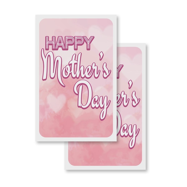 Signmission Mother's Day, Vinyl Decals Only 24 Inch x 36 Inch, Vinyl Decal, 2PK - DSB-2436-2PACK-30403