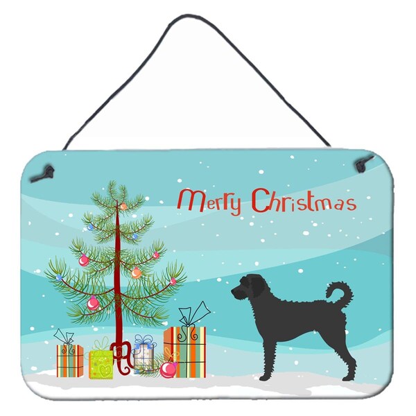 Carolines Treasures Labradoodle Christmas Wall or Door Hanging Prints - BB8499DS812