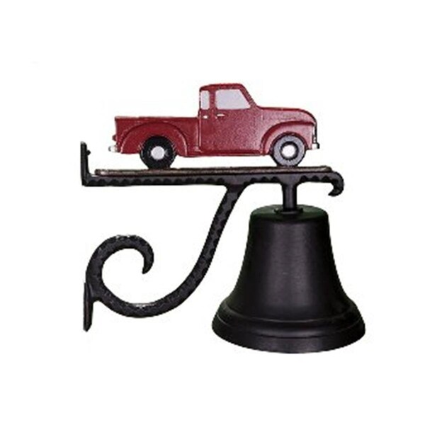 Swivel Cast Bell With Red Classic Truck Ornament - SW378068