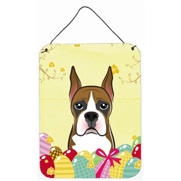 Carolines Treasures Boxer Easter Egg Hunt Wall or Door Hanging Prints - BB1905DS1216