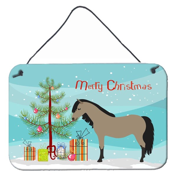 Carolines Treasures Welsh Pony Horse Christmas Wall or Door Hanging Prints - BB9277DS812