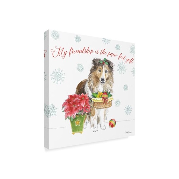 Trademark Fine Art Beth Grove 'Holiday Paws Iii' Canvas Art, 18x18 - WAP09181-C1818GG