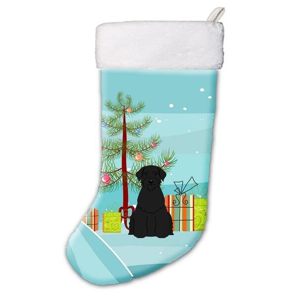 Carolines Treasures Carolines Treasures BB4191CS Merry Christmas Tree Giant Schnauzer Christmas Stocking - BB4191CS
