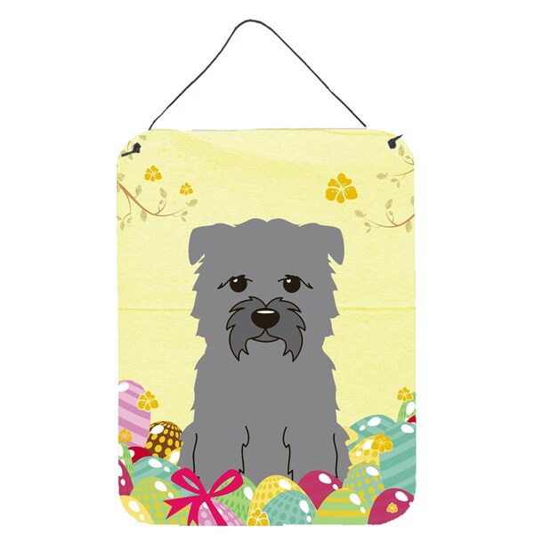 Carolines Treasures Easter Eggs Glen of Imal Grey Wall or Door Hanging Prints - BB6059DS1216