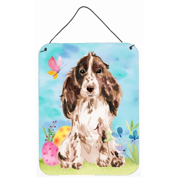 Carolines Treasures Brown Parti Easter Wall or Door Hanging Print - BB9622DS1216