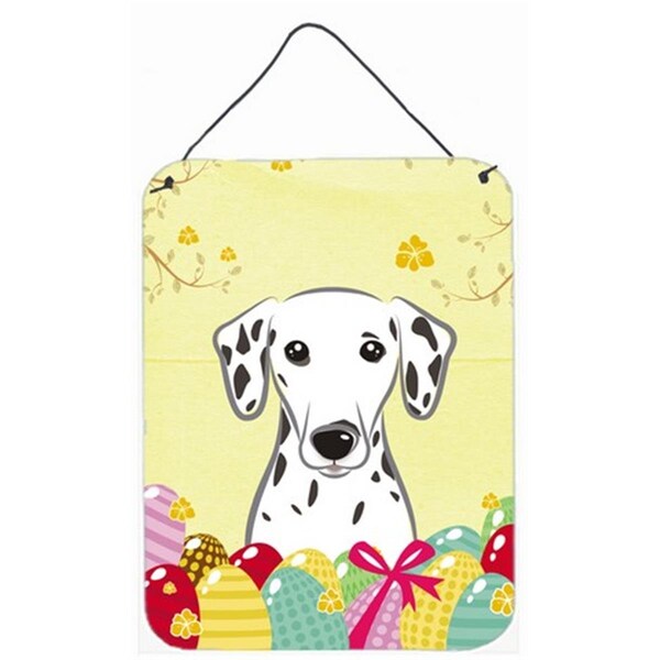Carolines Treasures Dalmatian Easter Egg Hunt Wall or Door Hanging Prints - BB1892DS1216