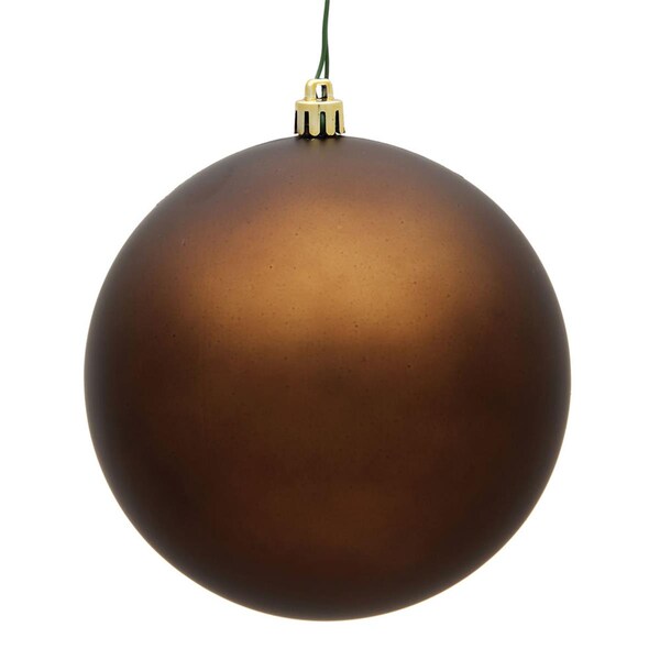 Vickerman 2.4 in. Mocha Matte UV Christmas Ornament Ball, 24PK - N590676DMV