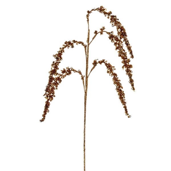 Vickerman 27 in. Glitter Setaria Spray, Gold, 3PK - EH212408