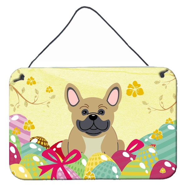 Carolines Treasures Easter Eggs French Bulldog Cream Wall or Door Hanging Prints - BB6010DS812