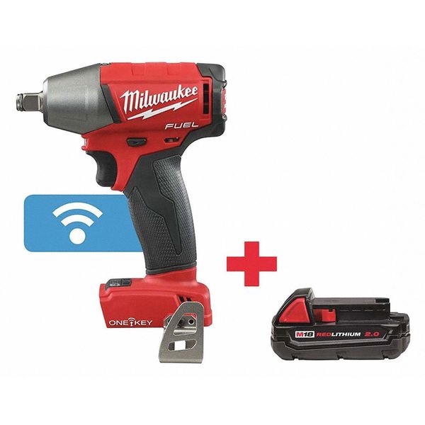 Milwaukee Tool 18V 1/2" Friction Ring, Includes Battery (2.0 Ah) - 2759B-20, 48-11-1820