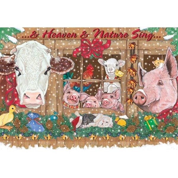 Pipsqueak Productions Pipsqueak Productions C605 Mix Holiday Farm Christmas Boxed Cards - Pack of 10 - C605