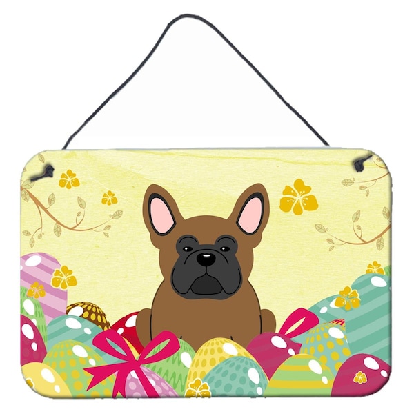 Carolines Treasures Easter Eggs French Bulldog Brown Wall or Door Hanging Prints - BB6013DS812