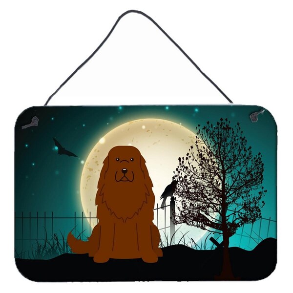 Carolines Treasures Halloween Scary Caucasian Shepherd Dog Wall or Door Hanging Prints - BB2240DS812