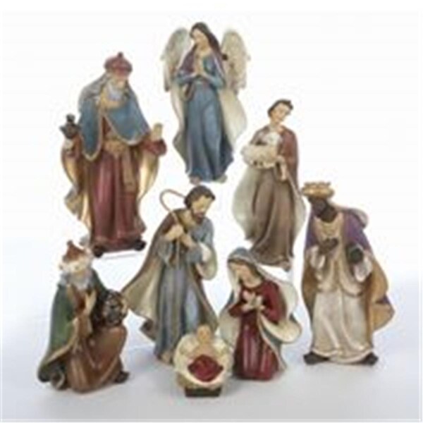 Kurt S. Adler Kurt Adler 6.25-inch Resin Nativity Set of 8 Pieces - C5709