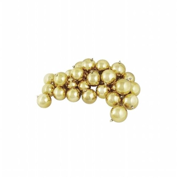 Northlight Seasonal Northlight Seasonal 31754357 Shiny Champagne Gold Shatterproof Christmas Ball Ornaments - 31754357