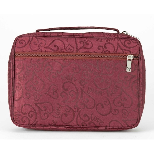 Coolcollectibles Bible Cover - Love the Lord Jacquard, Burgundy - 2XL - CO2521140
