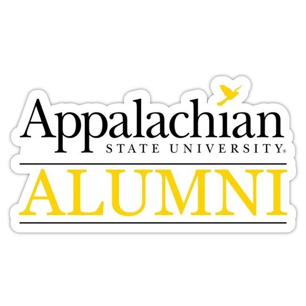 R & R Imports R & R Imports STC4-C-APS20 ALUM 2pk Appalachian State 4 in. Laser Cut Alumni Vinyl Decal Sticker - Pack of 2 - STC4-C-APS20 ALUM 2PK