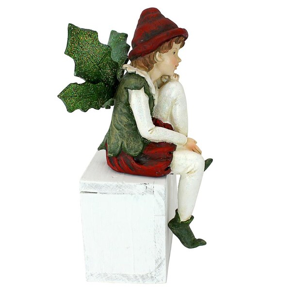 Design Toscano Santa's Christmas Elves Shelf Sitter Statue: Emmanuel - LY7102181