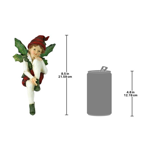 Design Toscano Santa's Christmas Elves Shelf Sitter Statue: Emmanuel - LY7102181
