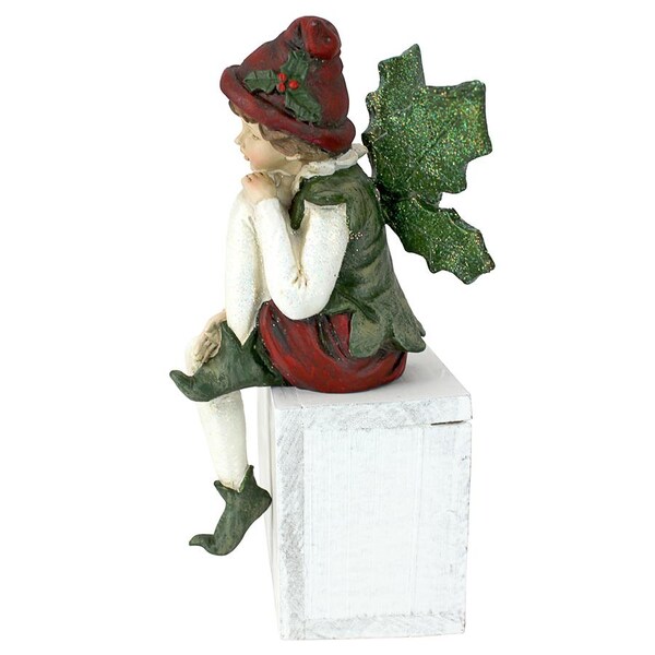 Design Toscano Santa's Christmas Elves Shelf Sitter Statue: Emmanuel - LY7102181