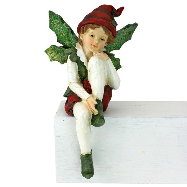 Design Toscano Santa's Christmas Elves Shelf Sitter Statue: Emmanuel - LY7102181