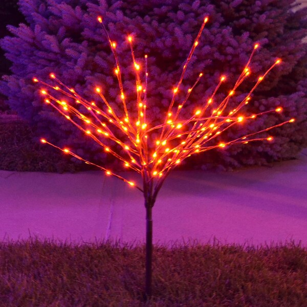 Celebratinos Celebrations Halloween Orange 32 in. LED Prelit Burst Halloween Decor - LBST100BORTWA