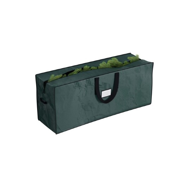 Hastings Home Christmas Tree Storage Bag Fits 7.5 Ft Artificial Tree Protect Holiday Decorations (Green) - 958134EQC