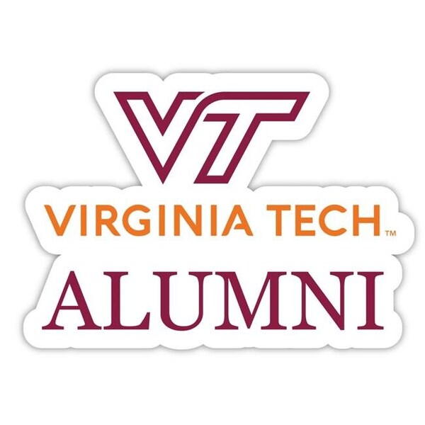 R & R Imports R & R Imports STC4-C-VAT20 ALUM 2pk Virginia Tech Hokies 4 in. Laser Cut Alumni Vinyl Decal Sticker - Pack of 2 - STC4-C-VAT20 ALUM 2PK