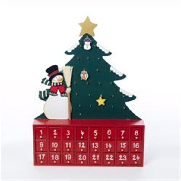 Kurt S. Adler Kurt S. Adler- Inc. Kurt Adler Wooden Snowman with Tree Advent Calendar - C6117