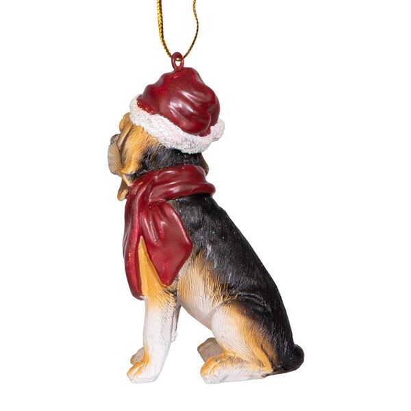 Design Toscano Beagle Holiday Dog Ornament Sculpture - JH576327