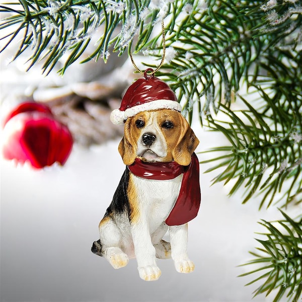 Design Toscano Beagle Holiday Dog Ornament Sculpture - JH576327