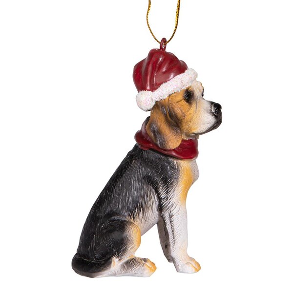 Design Toscano Beagle Holiday Dog Ornament Sculpture - JH576327
