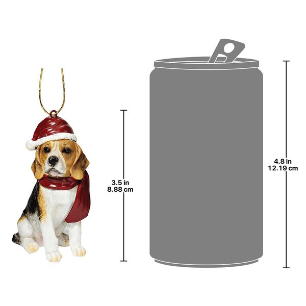 Design Toscano Beagle Holiday Dog Ornament Sculpture - JH576327