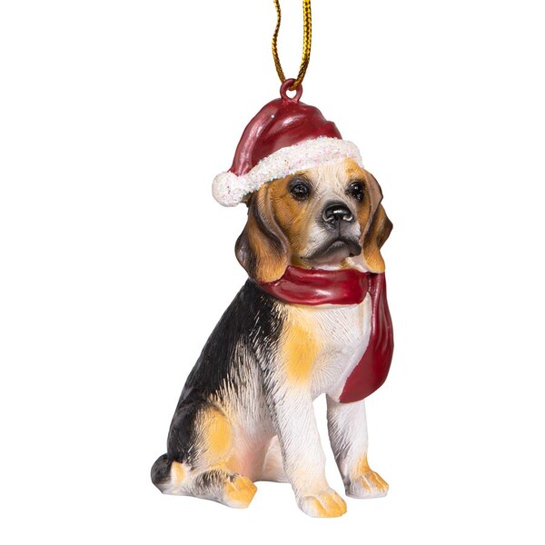 Design Toscano Beagle Holiday Dog Ornament Sculpture - JH576327