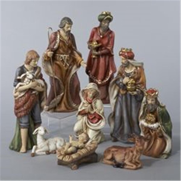 Kurt S. Adler Kurt Adler 9-inch Porcelain Nativity Figures Tablepiece Set of 9 - J1213