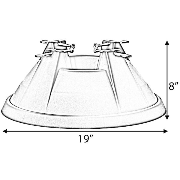 Gardenised Plastic Christmas Tree Stand With Screw Fastener, Green - QI004154.GN