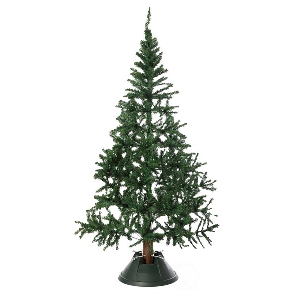 Gardenised Plastic Christmas Tree Stand With Screw Fastener, Green - QI004154.GN