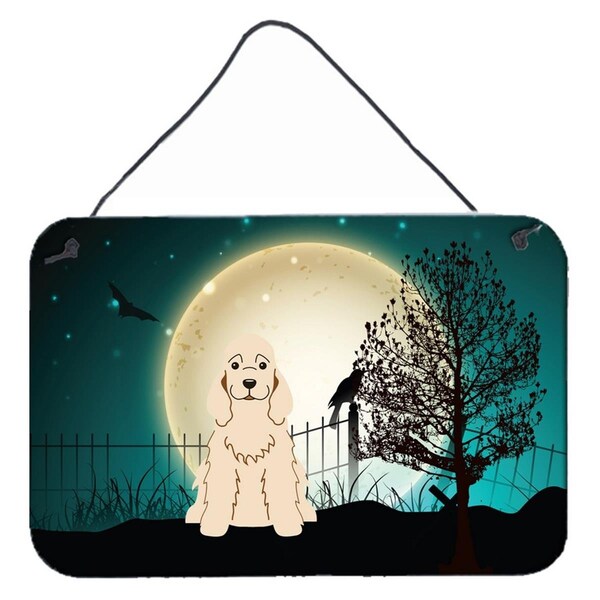 Carolines Treasures Halloween Scary Cocker Spaniel Buff Wall or Door Hanging Prints - BB2284DS812