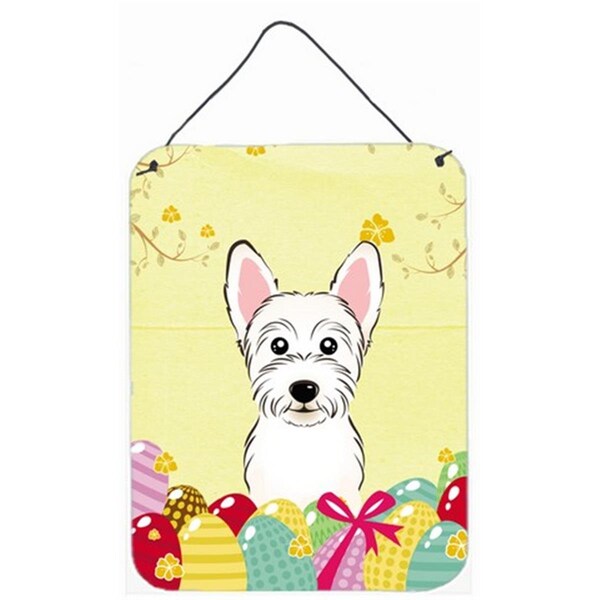 Carolines Treasures Westie Easter Egg Hunt Wall or Door Hanging Prints - BB1908DS1216