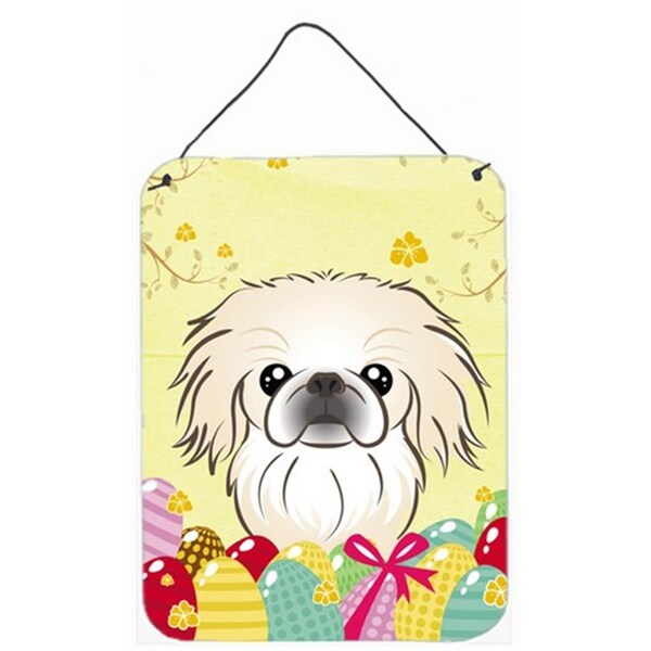 Carolines Treasures Pekingese Easter Egg Hunt Wall or Door Hanging Prints - BB1903DS1216