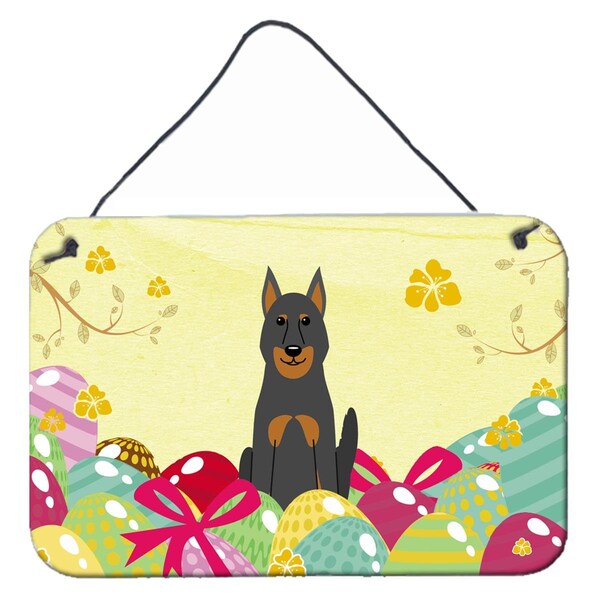 Carolines Treasures Easter Eggs Beauce Shepherd Dog Wall or Door Hanging Prints - BB6080DS812