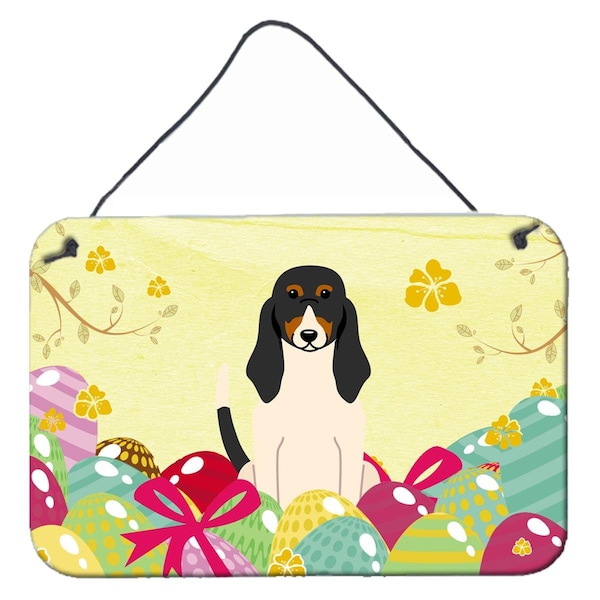 Carolines Treasures Easter Eggs Swiss Hound Wall or Door Hanging Prints - BB6044DS812