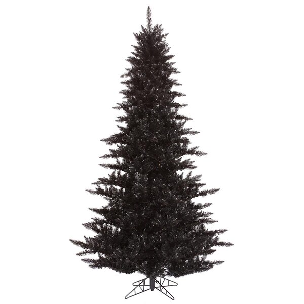 Vickerman 9 ft. x 64 in. Black Fir Artificial Christmas Tree Unlit with 2326 Tip Count - K161780